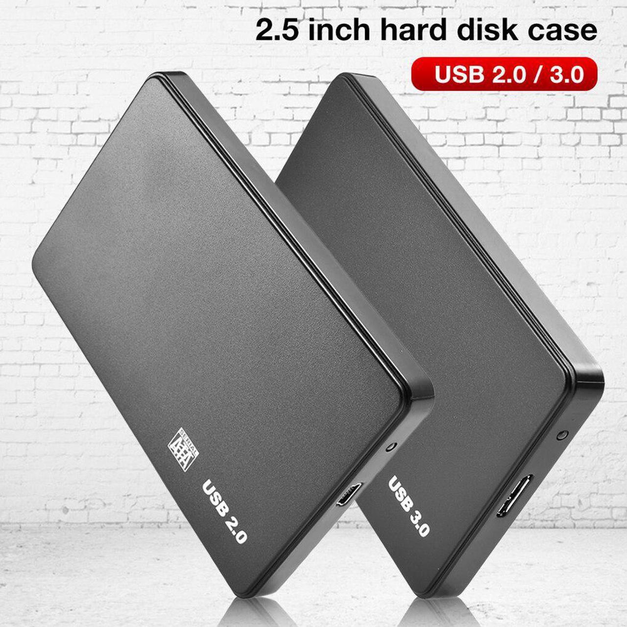 to USB2.0/3.0 2.5 inch Hard Disk Case External Hard Disk Box with USB Cable HDD Enclosure support 20% UASP acceleration