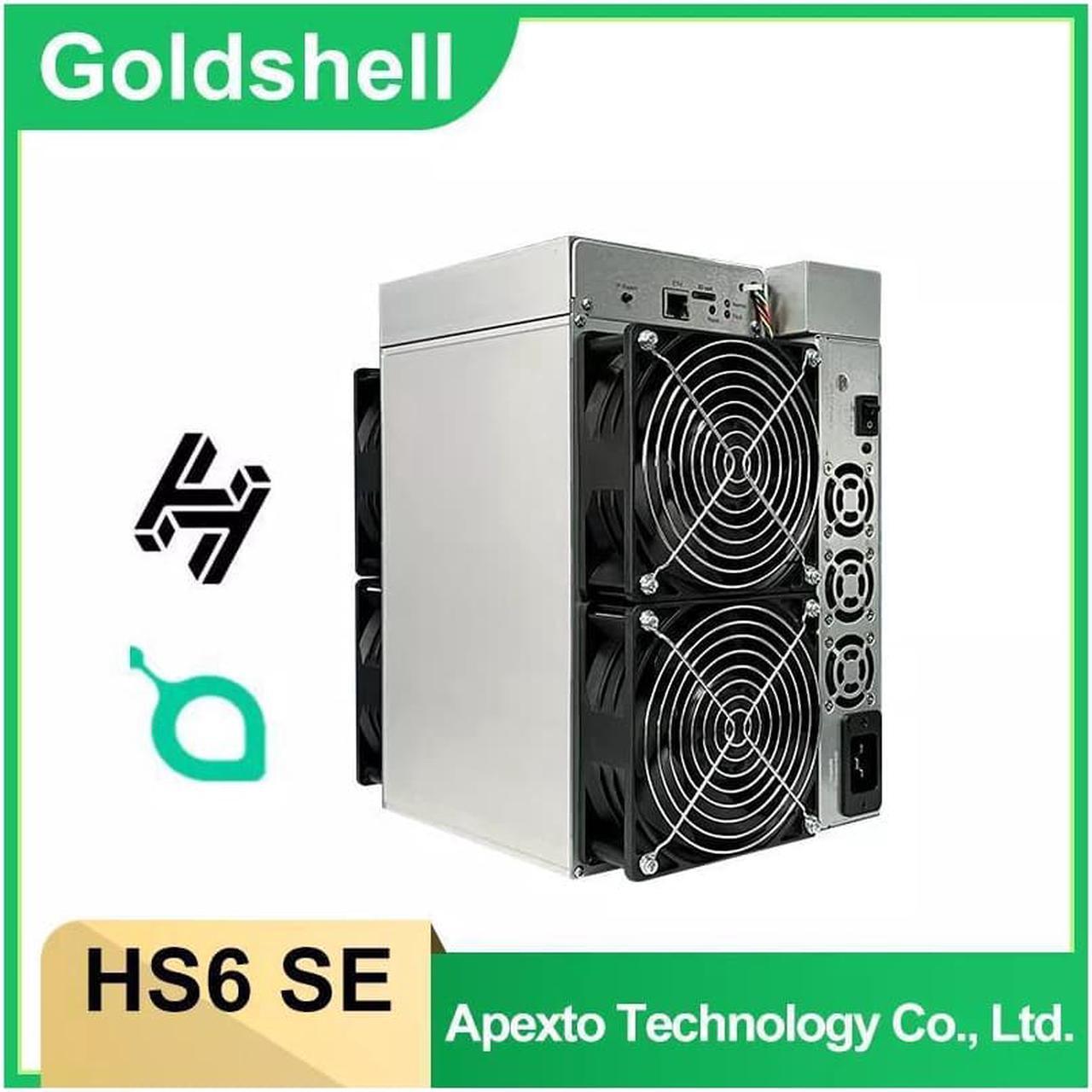 Goldshell HS6 SE 3.7Th HNS 8.2Th SC Miner, Mining Machine with Power Supply Included