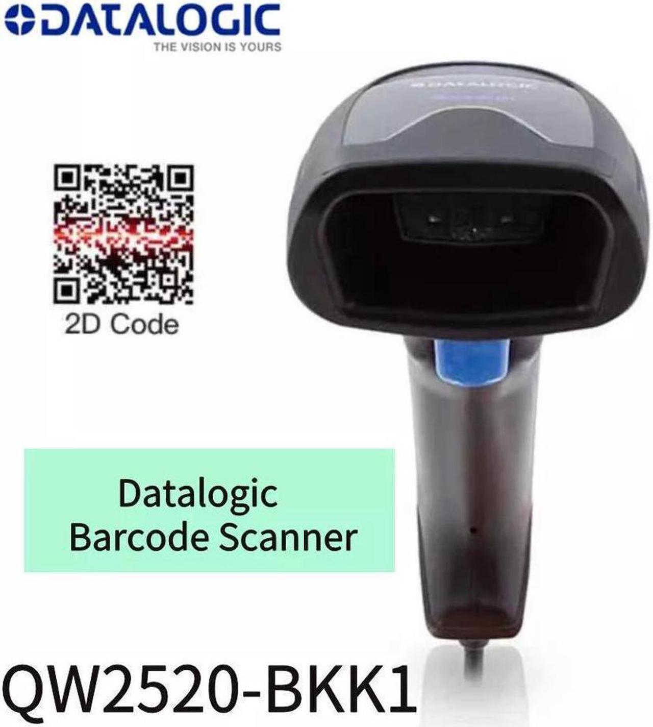 Datalogic QW2520-BK Handheld Corded Barcode Scanner 2D Imager USB Kit with Cable