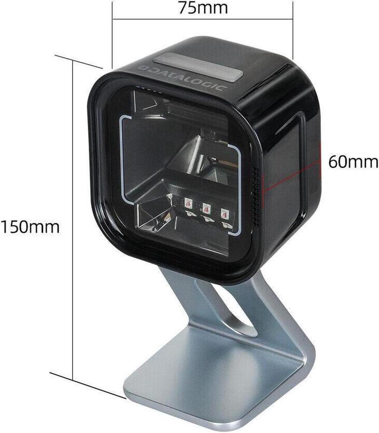 Alt view image 2 of 7 - Datalogic Magellan 1500i PN:MG1501-10211-0200 2D Fixed Barcode Scanner Cable ,Corded, Magellan 1500i, Black, Standard Configuration, 2D, Tilting Stand with Magnetic Base, USB A Cable