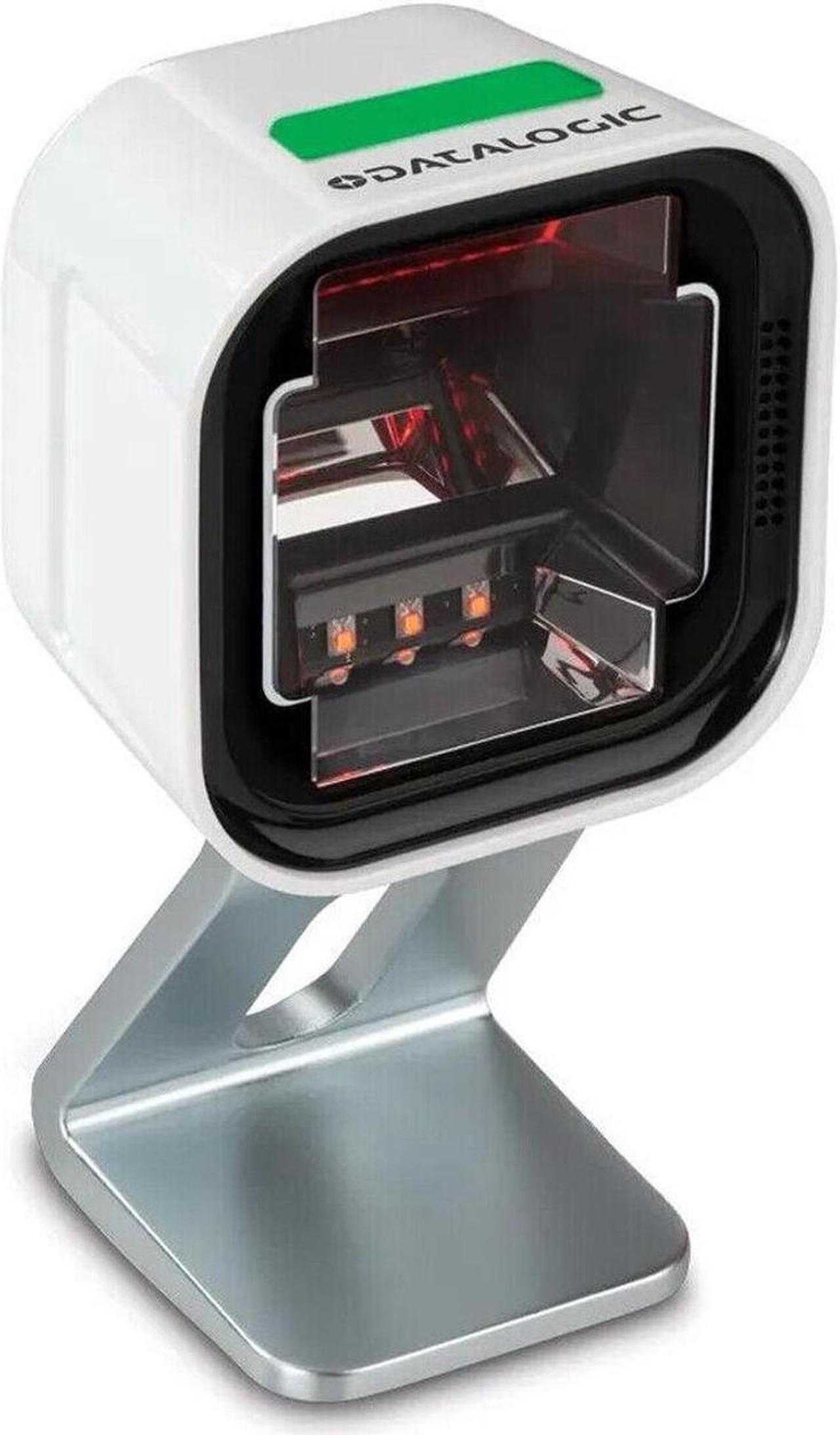 Alt view image 3 of 7 - Datalogic Magellan 1500I PN:MG1501-10211-0200 Barcode Scanner Cable Connectivity Black 1D 2D Imager,Corded white Standard Configuration,  Tilting Stand with Magnetic Base, USB A Cable