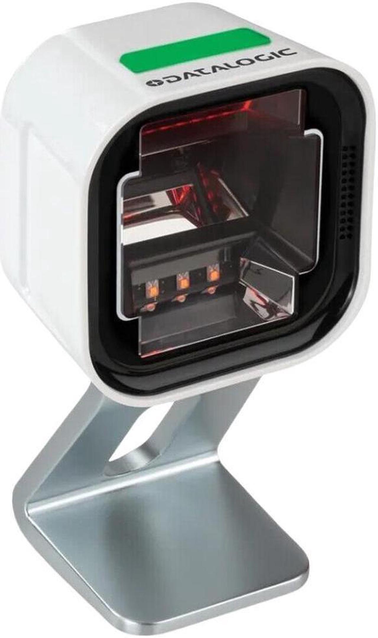 Alt view image 4 of 7 - Datalogic Magellan 1500I PN:MG1501-10211-0200 Barcode Scanner Cable Connectivity Black 1D 2D Imager,Corded white Standard Configuration,  Tilting Stand with Magnetic Base, USB A Cable