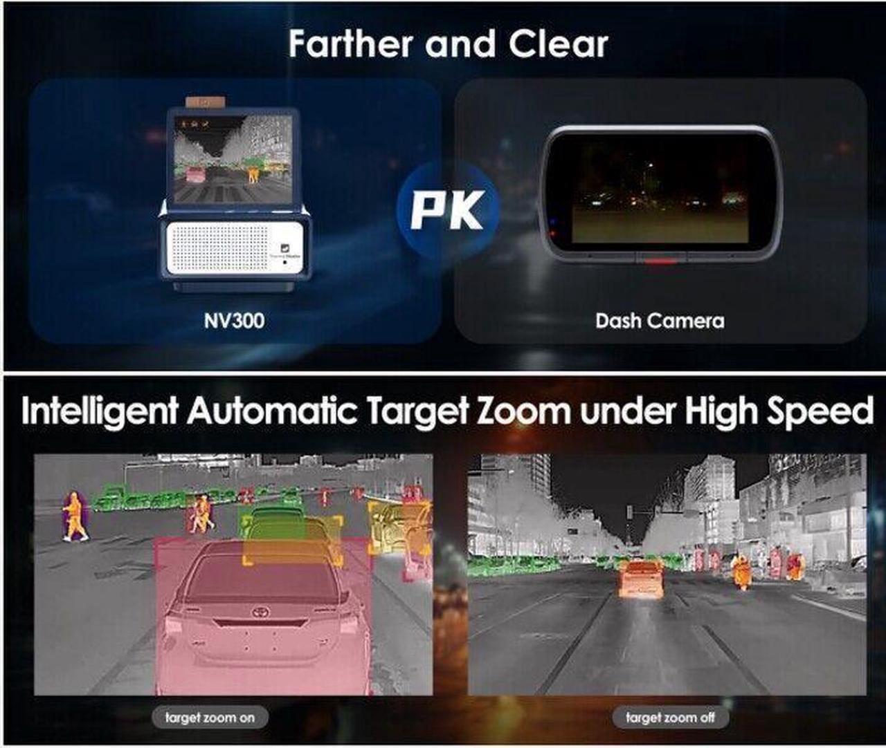 Alt view image 3 of 7 - Thermal Master NV300 Thermal Camera for Car 300m Night Vision WiFi IR Automotive AI Thermal MasterNV300compatible with all vehicle models