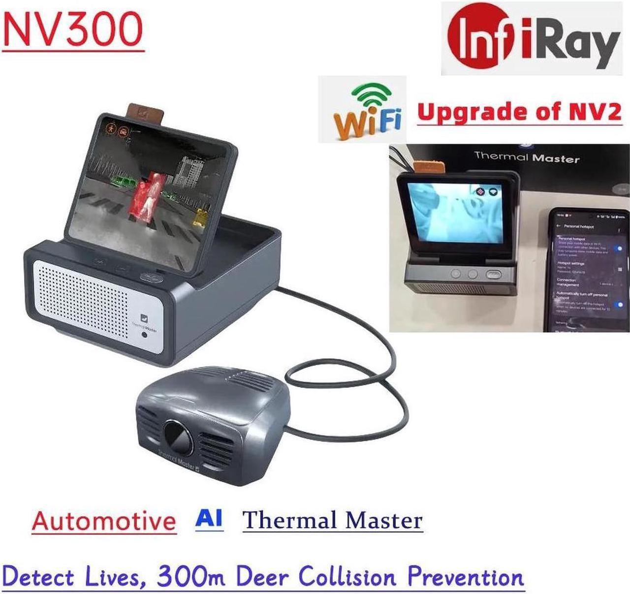 Alt view image 2 of 7 - Thermal Master NV300 Thermal Camera for Car 300m Night Vision WiFi IR Automotive AI Thermal MasterNV300compatible with all vehicle models