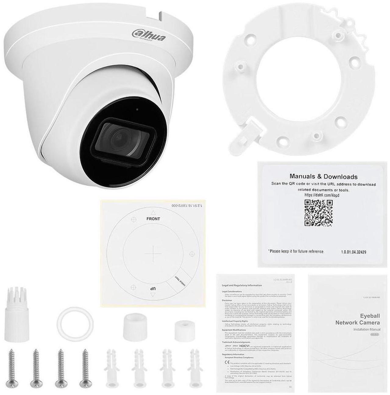 Alt view image 4 of 4 - Dah,ua 4MP IPC-HDW2431TM-AS-S2 3.6mm IP Camera Starlight Mic IVS POE Home Outdoor