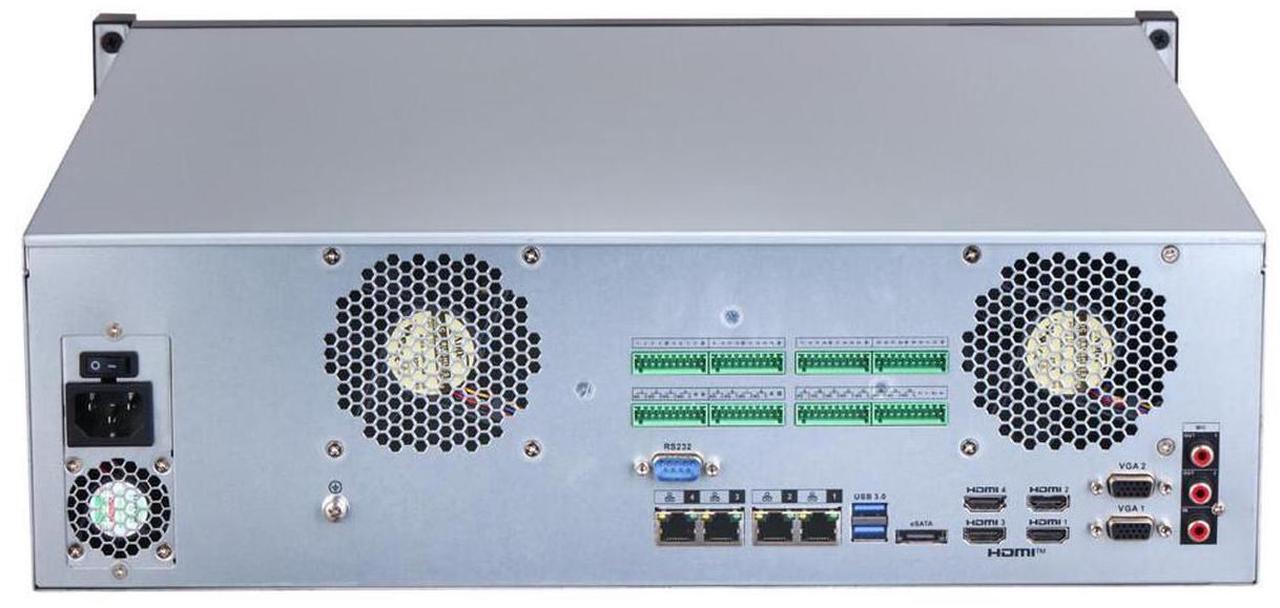 Alt view image 3 of 7 - Dah,ua NVR616H-64-XI32MP 64CH 3U 16HDDs WizMind Network Video Recorder SMD Plus