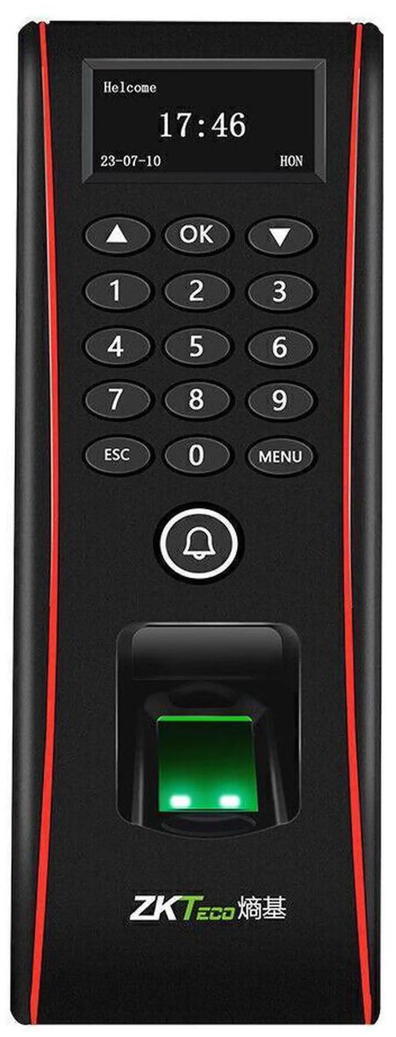 Alt view image 2 of 7 - ZKteco Fingerprint Access Control Time Clock RF Card Reader Attendance Terminals TF1700+ADMS