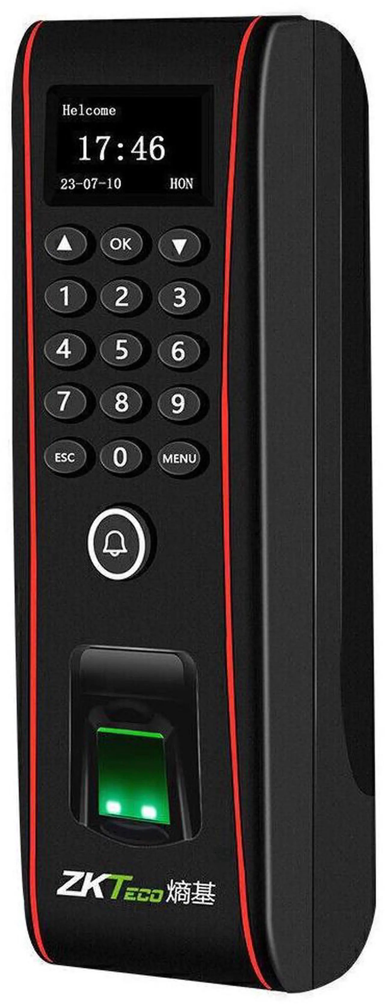 Alt view image 3 of 7 - ZKteco Fingerprint Access Control Time Clock RF Card Reader Attendance Terminals TF1700+ADMS