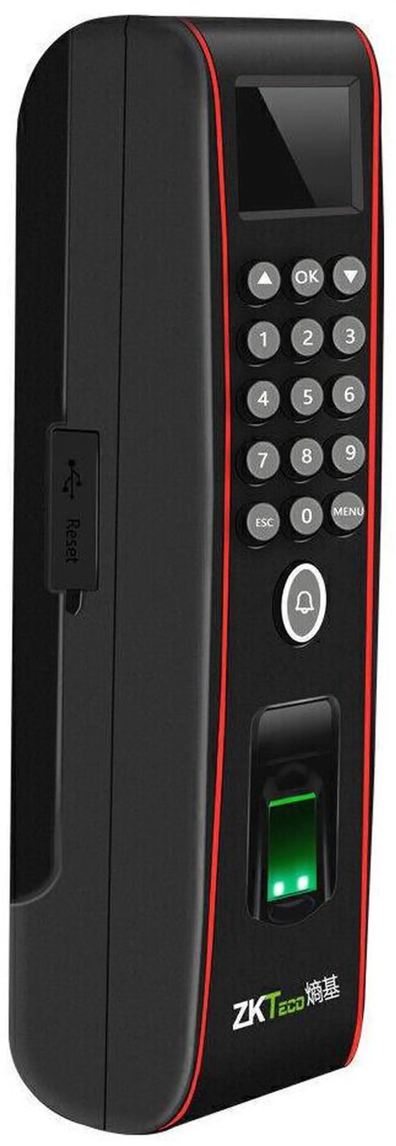 Alt view image 4 of 7 - ZKteco Fingerprint Access Control Time Clock RF Card Reader Attendance Terminals TF1700+ADMS