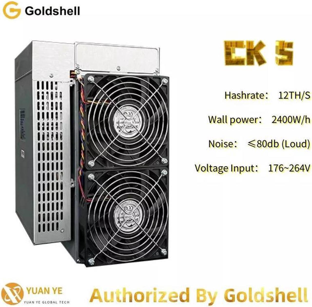 New Release Goldshell Mining Eaglesong Algorithm CK5 2Th/s With 2400W Power Consumption High Profit