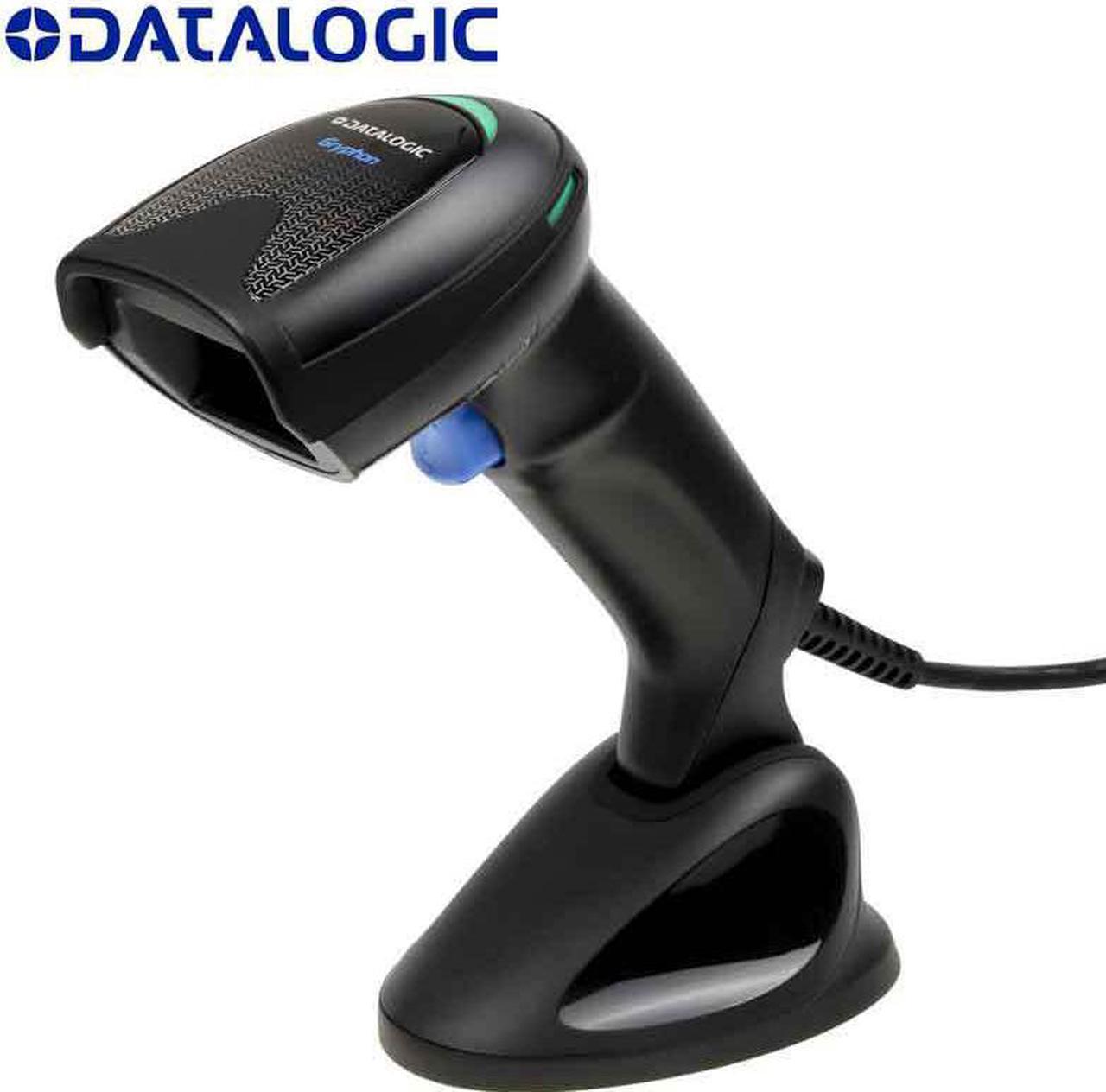 Datalogic Gryphon I GD4590, 2D Mpixel Imager, USB/RS-232/Wedge Multi-Interface, GD4590-BK-B,Black (Includes Scanner and All in One Permanent Base)