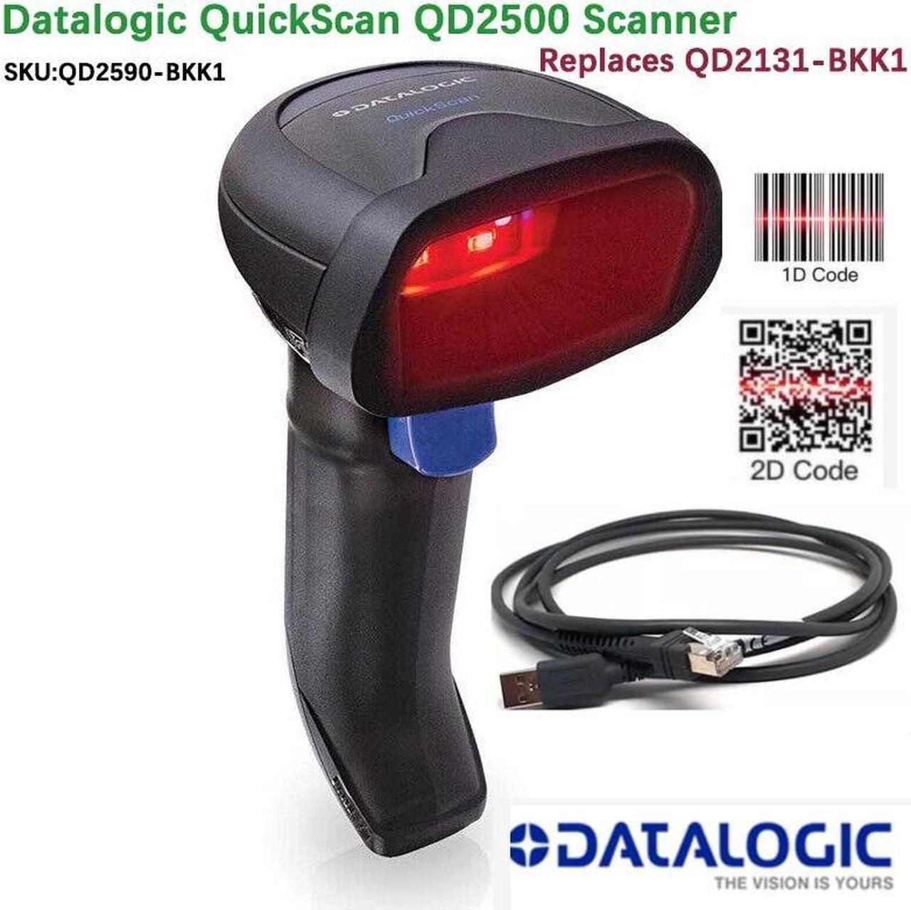 Main image of Datalogic QuickScan QD2590-BKK1 1D/2D Imager USB Portable Barcode Scanner Reader Replaces QD2131-BKK1