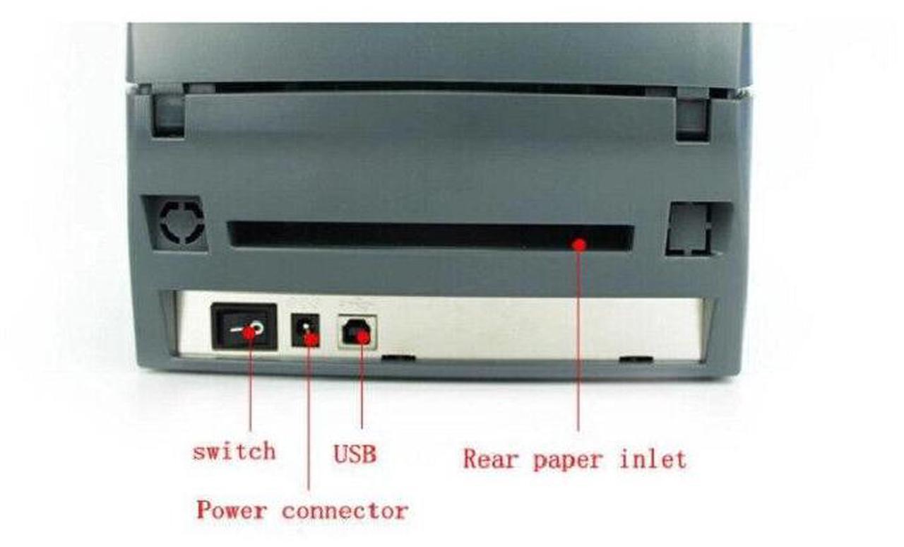 Alt view image 6 of 7 - Godex G500u 4 inch Thermal Transfer Printer USB 203dpi Label Barcode Printer