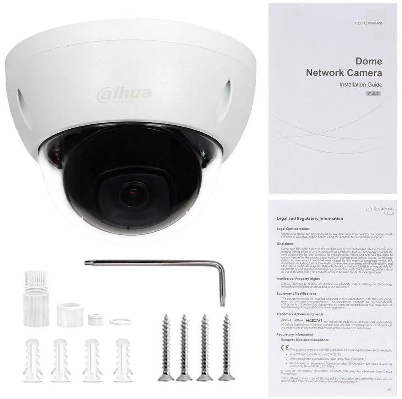 Alt view image 3 of 4 - Dah,ua IPC-HDBW2831E-S-S2 8MP 4K Starlight IP Dome Camera H.265 WDR PoE