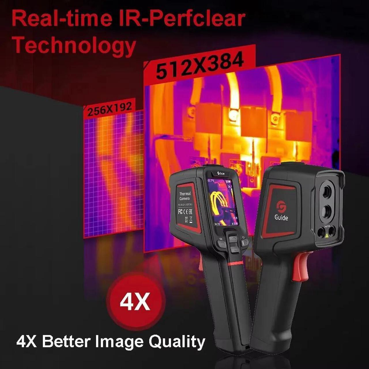 Alt view image 4 of 7 - Guide PC200 Infrared Thermal Imager Handheld Thermal Camera Resolution 256X192