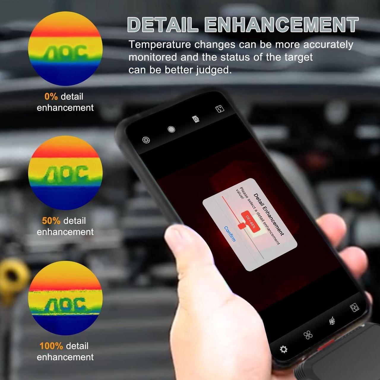 Alt view image 3 of 7 - Hti HT-203U Mobile Thermal Imager Infrared Optics Heat IR HD Thermal Imaging