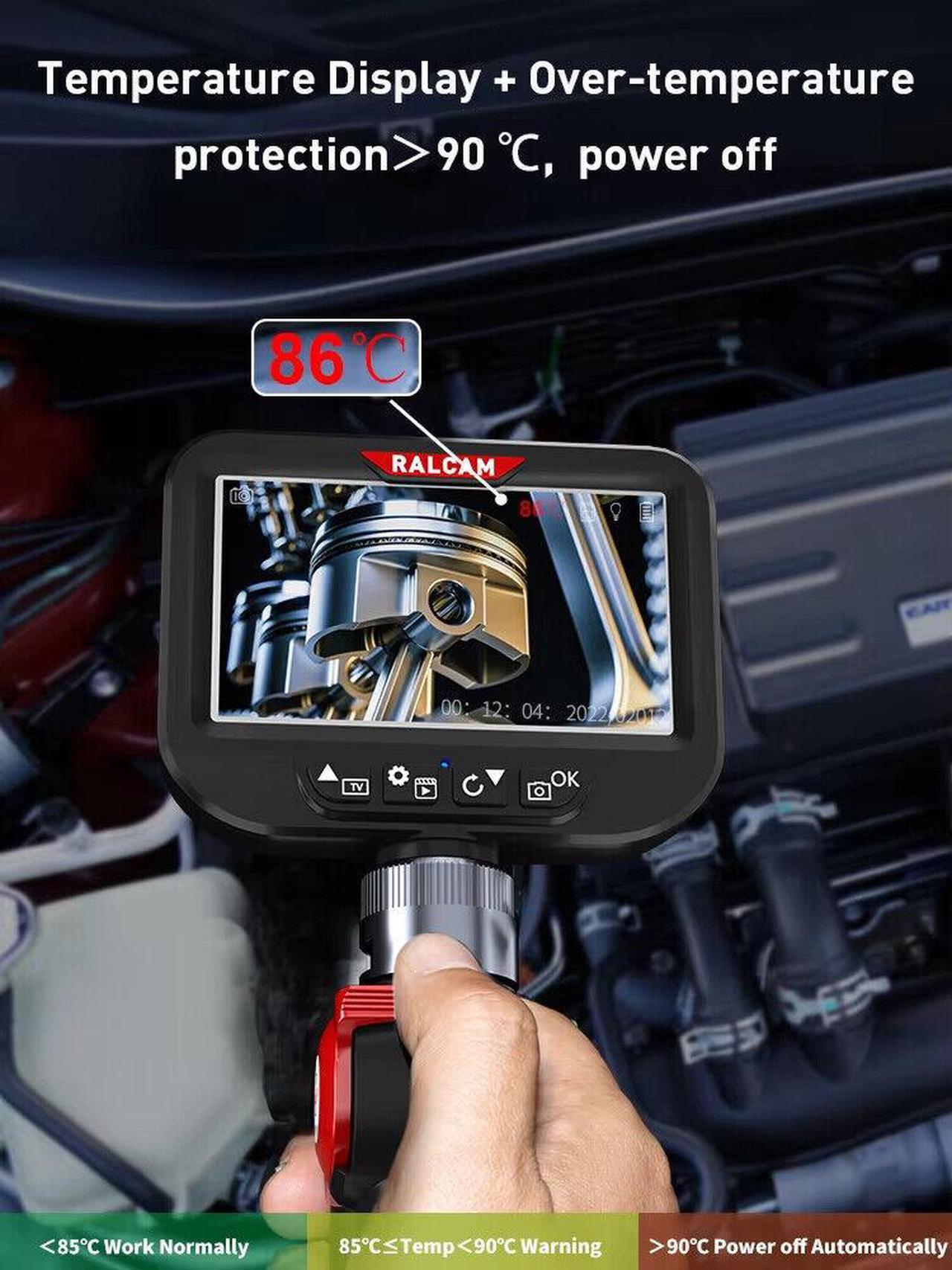 Alt view image 4 of 7 - Ralcam Endoscope Articulating Borescope HD 1080P Inspection Camera Two-Way 180°