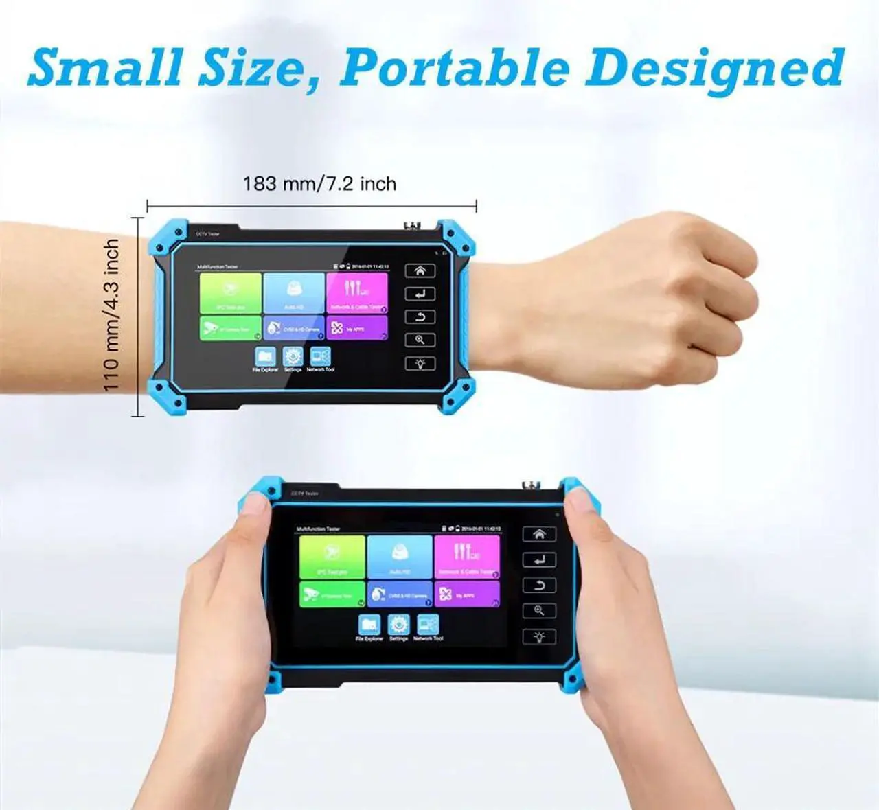 Alt view image 4 of 7 - IP Camera Tester Security Network Cable Analog POE HDMI Tester Wifi Monitor