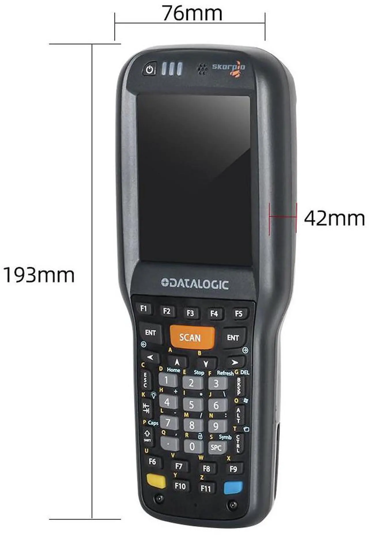 Alt view image 2 of 7 - Da,talo,gic Skorpio X4 38-Key Wireless Handheld Terminal Data Collection 2D Imager
