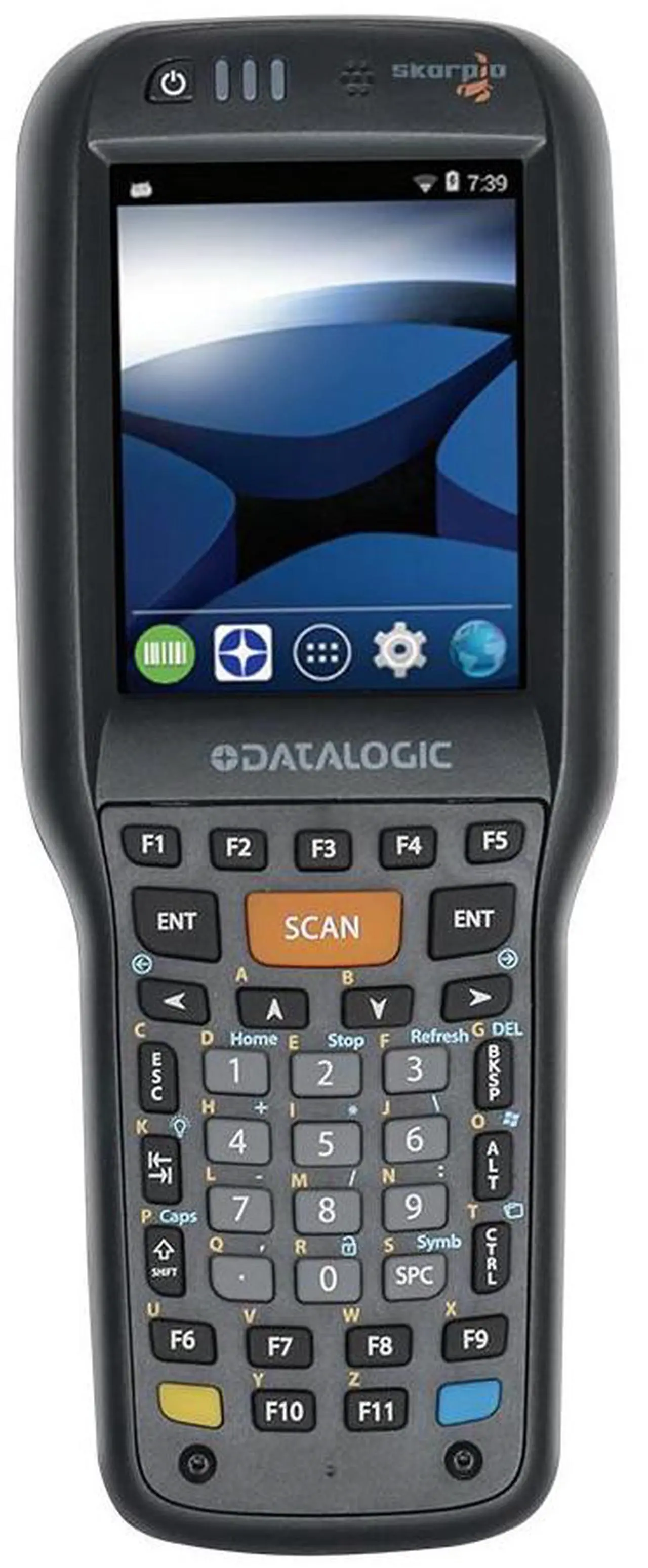 Alt view image 5 of 7 - Da,talo,gic Skorpio X4 38-Key Wireless Handheld Terminal Data Collection 2D Imager