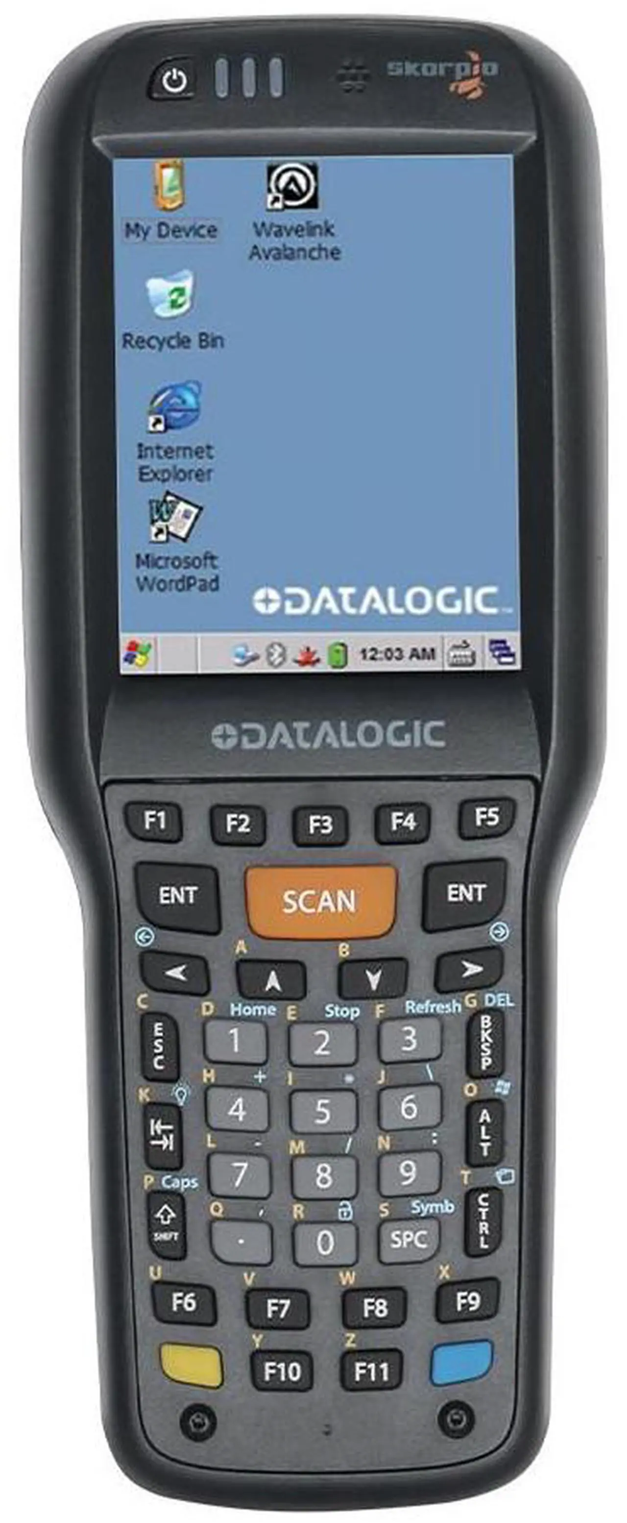 Alt view image 6 of 7 - Da,talo,gic Skorpio X4 38-Key Wireless Handheld Terminal Data Collection 2D Imager