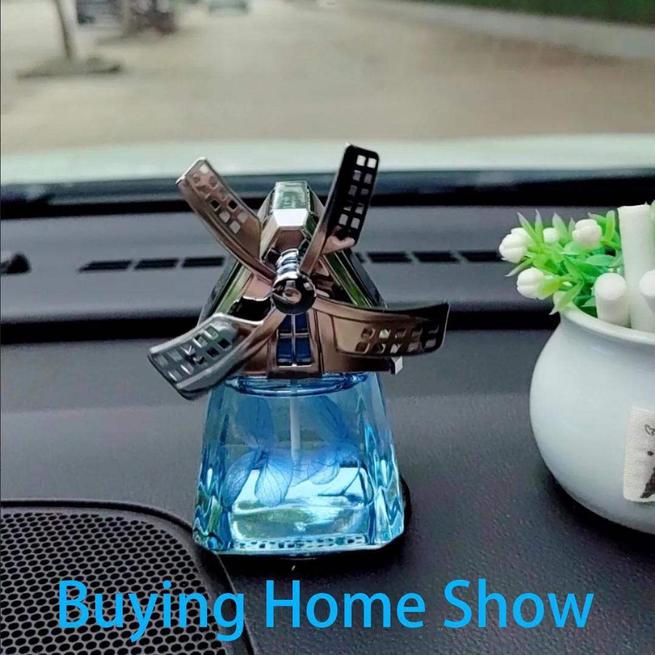 Alt view image 5 of 5 - Car Dashboard Decoration Center Console Interior Ornaments for Men Women Cute Funny Solar Power Decorations Boy Car Perfume Aromatherapy Essential Oil Diffuser Tablets Air Fresheners Red