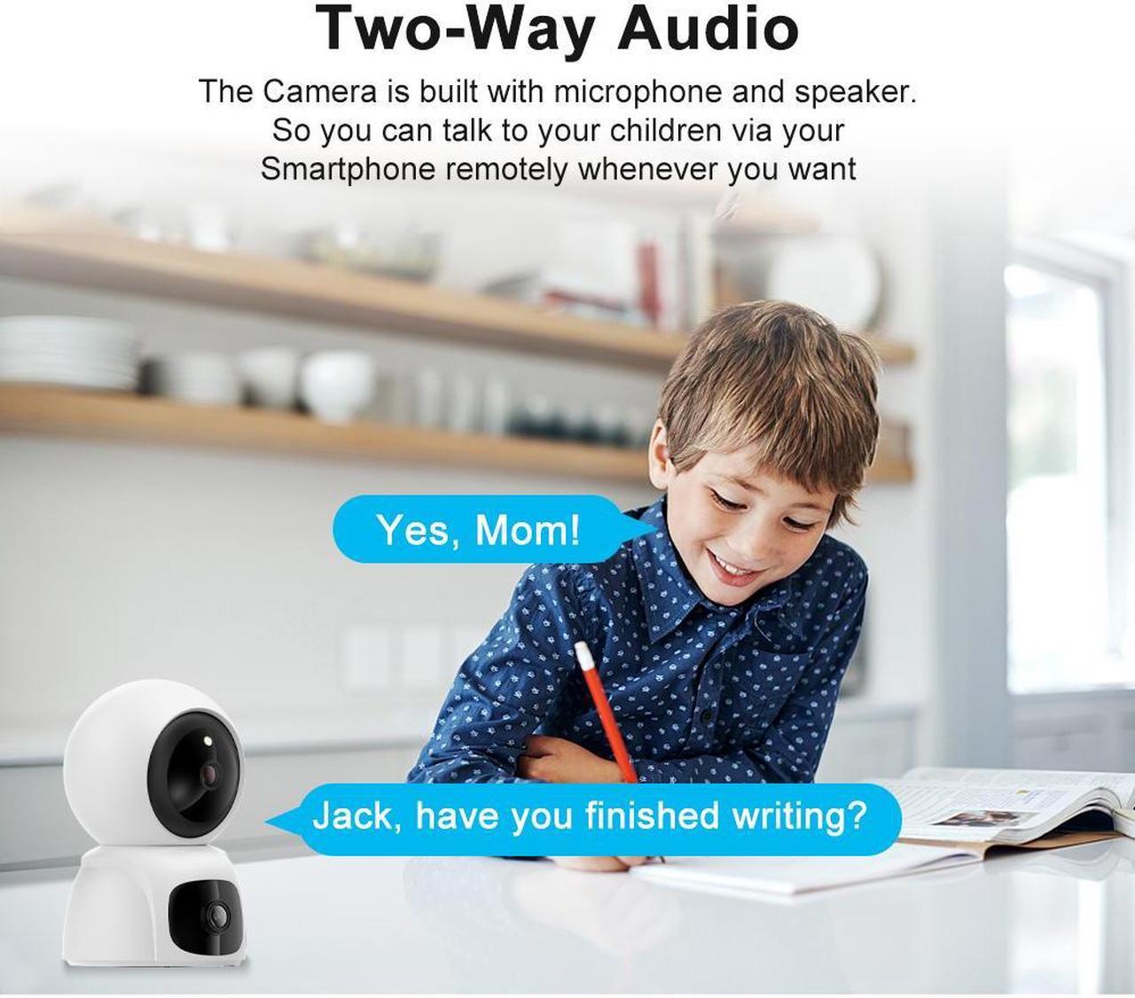 Alt view image 3 of 7 - Security Cameras Wireless Outdoor De Seguridad Para Casa Home Indoor With Monitor Wifi System Auto Tracking Zoom Night Vision Blink Mini Simply Safe Two Lens Dual Screen Mobile Remote Monitoring