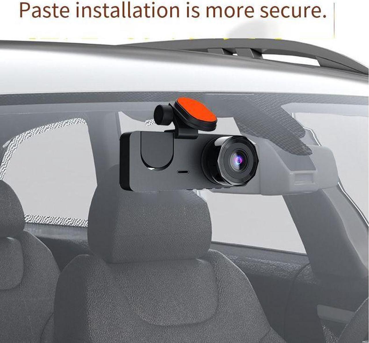 Alt view image 5 of 5 - dash camera for cars front and rear inside 3 channel Backup Camera small smart car play Reverse Assist Parking Monitor Free 32gb Card semi pickup trucks Rechargeable rearview mirror