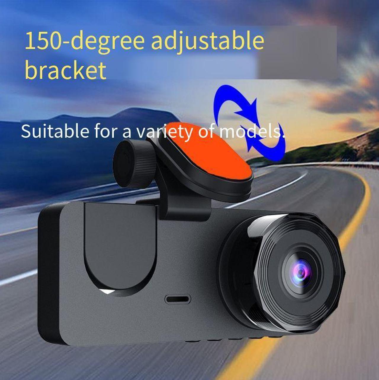 Alt view image 2 of 5 - dash camera for cars front and rear inside 3 channel Backup Camera small smart car play Reverse Assist Parking Monitor Free 32gb Card semi pickup trucks Rechargeable rearview mirror