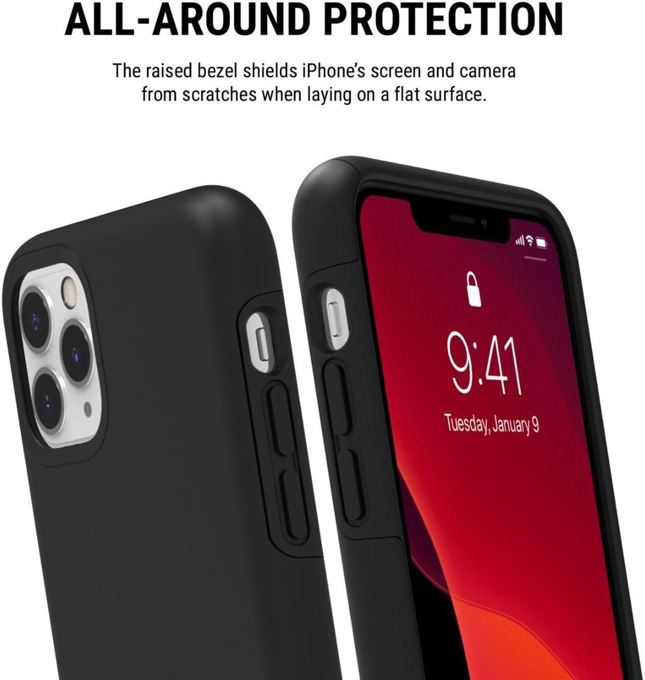 Alt view image 9 of 10 - Incipio DualPro Dual Layer Case for Apple iPhone 11 Pro Max Black IPH1853BLK