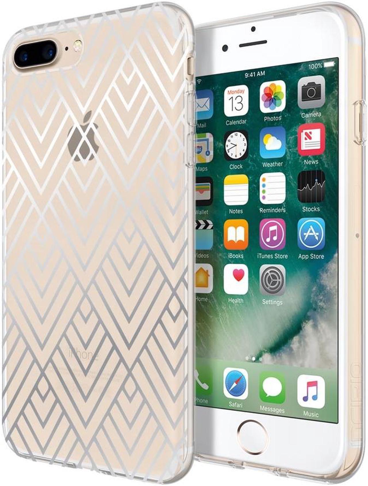 Alt view image 8 of 9 - Incipio Design Series Case for Apple iPhone 6 Plus / 6S Plus / 7 Plus / 8 Plus (Silver Prism)
