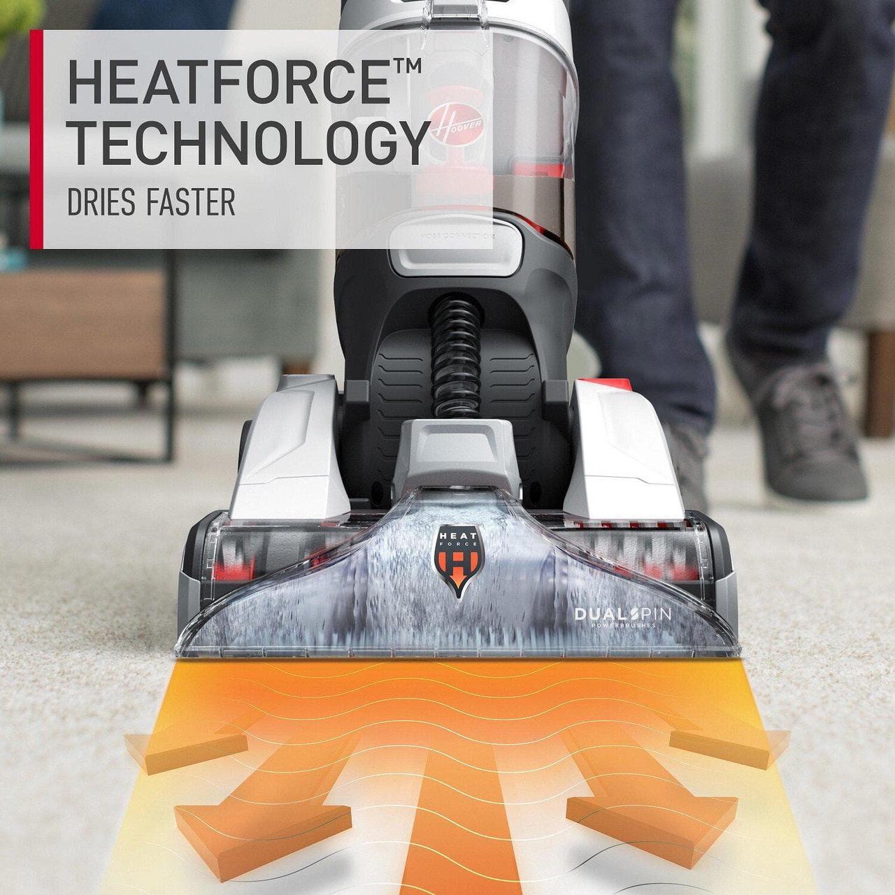 Alt view image 6 of 14 - Hoover Dual Spin Pet Plus Carpet Cleaner Machine Upright Shampooer, FH54050