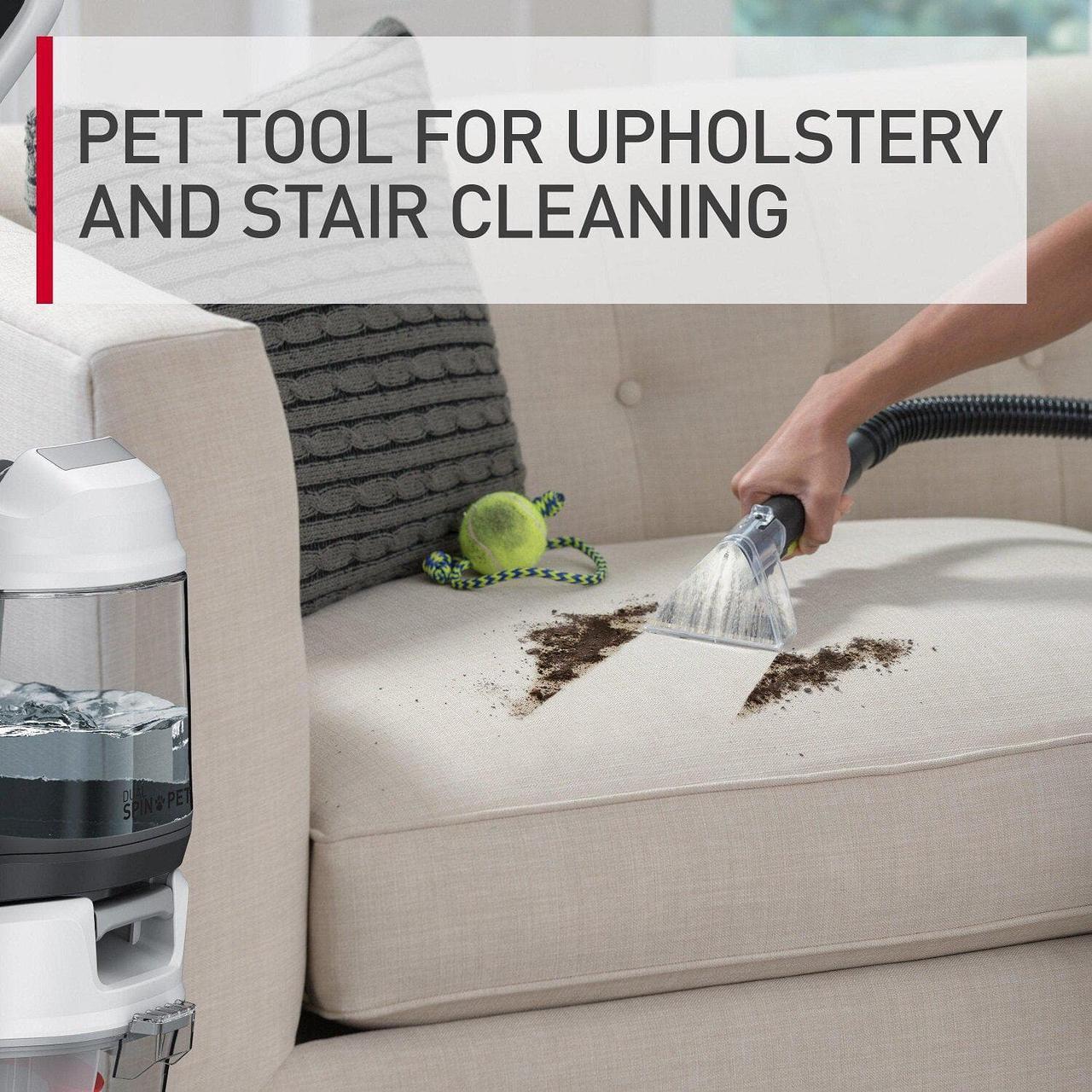 Alt view image 8 of 14 - Hoover Dual Spin Pet Plus Carpet Cleaner Machine Upright Shampooer, FH54050