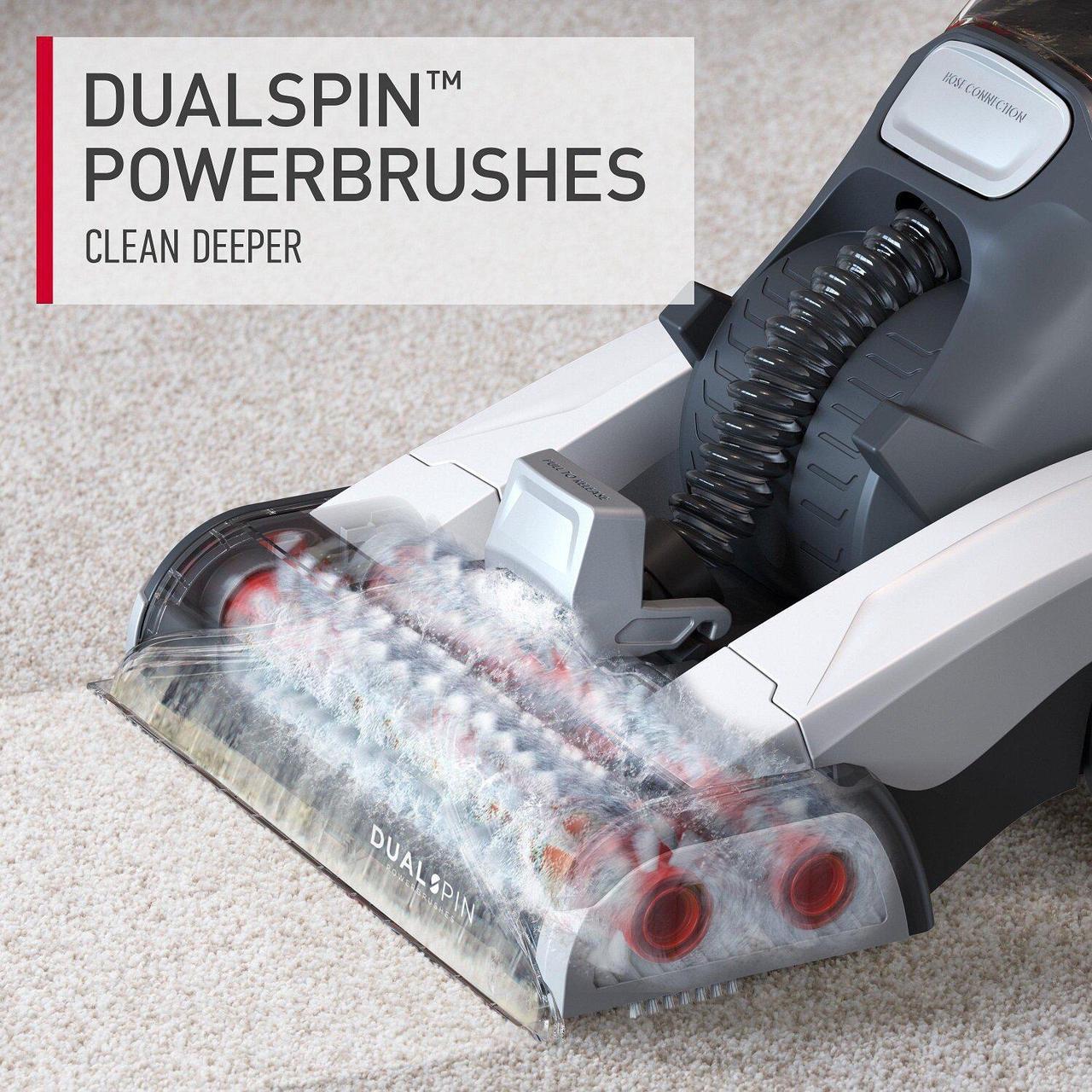Alt view image 4 of 14 - Hoover Dual Spin Pet Plus Carpet Cleaner Machine Upright Shampooer, FH54050