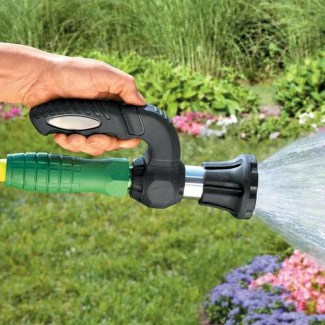 Alt view image 5 of 7 - Mighty Hose Blaster Nozzle Lawn Garden Car Washing by Wash Water Your Lawn
