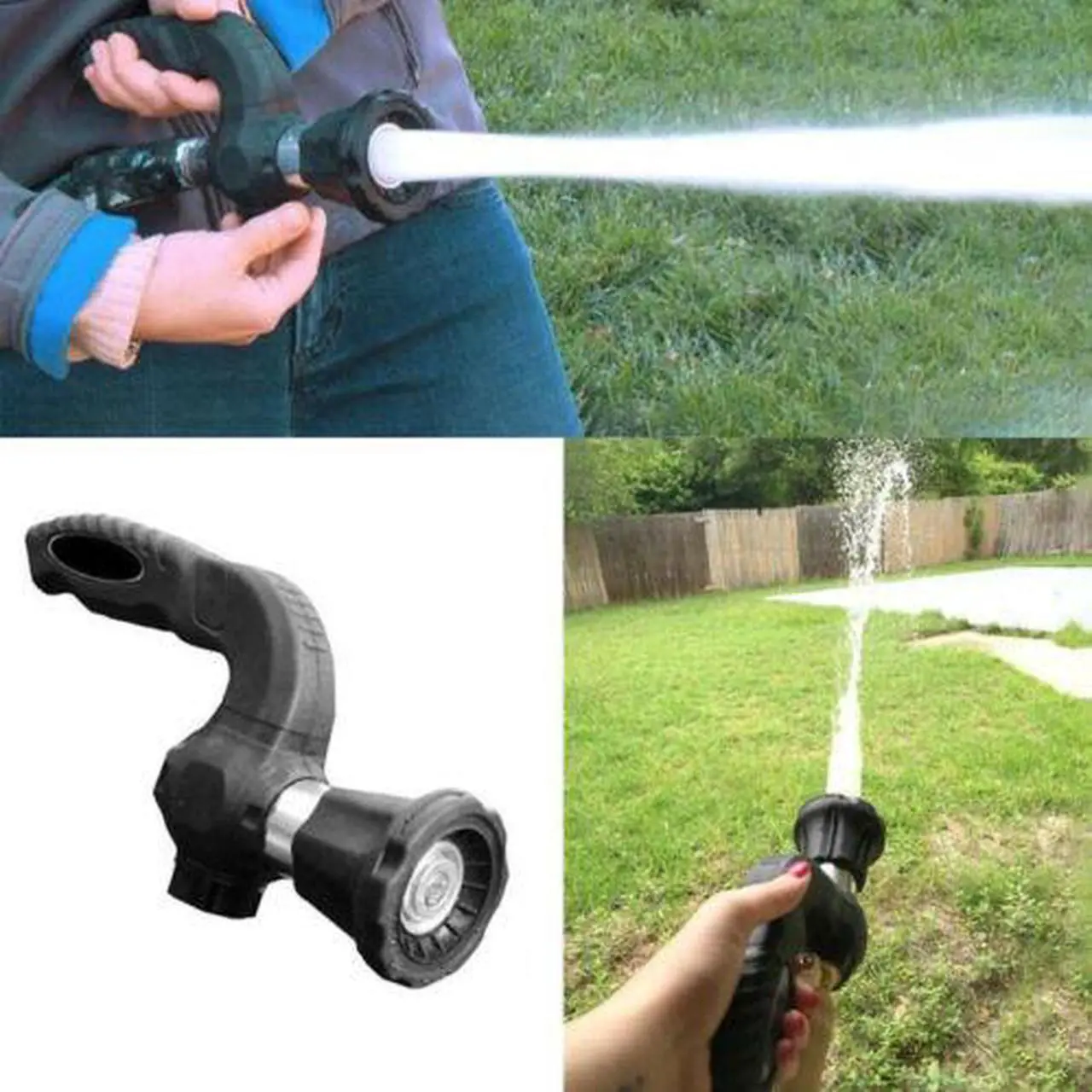 Alt view image 4 of 7 - Mighty Hose Blaster Nozzle Lawn Garden Car Washing by Wash Water Your Lawn