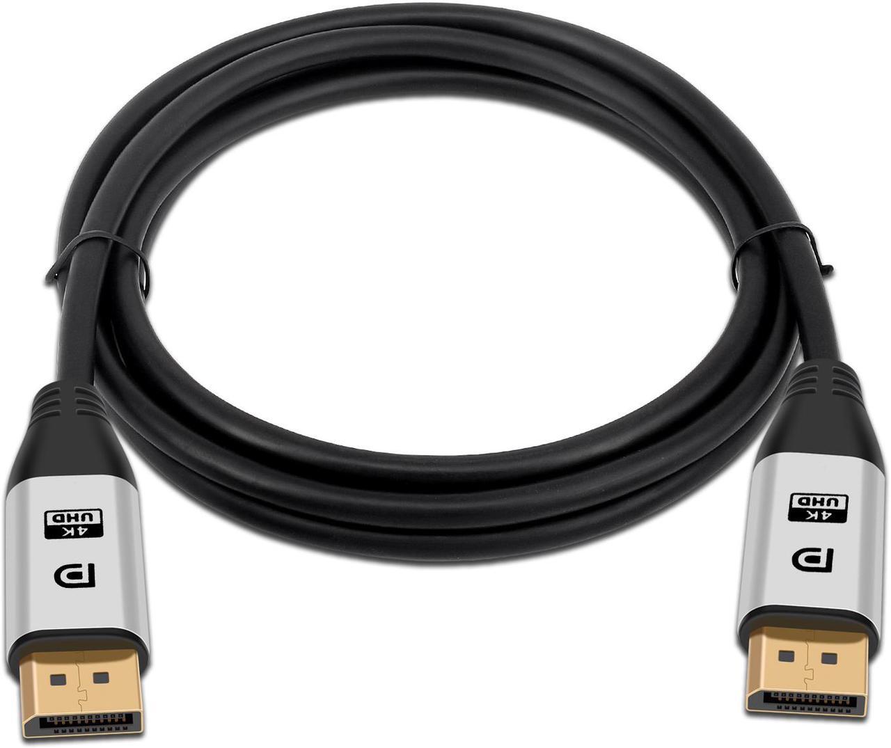 Alt view image 2 of 5 - DisplayPort Cable 1.4, DP Cable 10ft/3M, [4K@60Hz, 2K@144Hz, 2K@165Hz], High Speed DisplayPort 1.2 Cable, Compatible for Gaming Monitor, TV, PC, Laptop and More