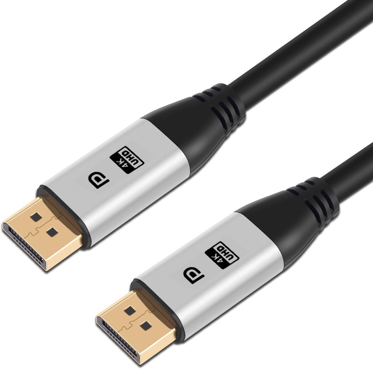 Main image of DisplayPort Cable 1.4, DP Cable 10ft/3M, [4K@60Hz, 2K@144Hz, 2K@165Hz], High Speed DisplayPort 1.2 Cable, Compatible for Gaming Monitor, TV, PC, Laptop and More
