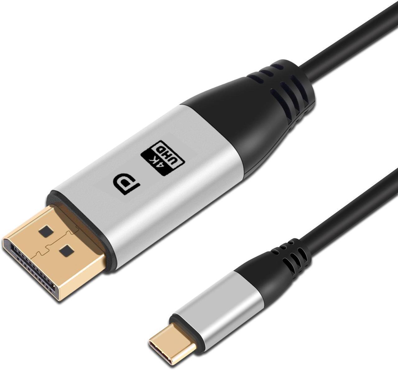 Main image of USB C to DisplayPort Cable 6ft(2m)for Home Office (4K@60Hz, 2K@165Hz), uni Sturdy Aluminum DisplayPort to USB C Cable [Thunderbolt 3 Compatible] for MacBook Pro, MacBook Air/iPad Pro 2020