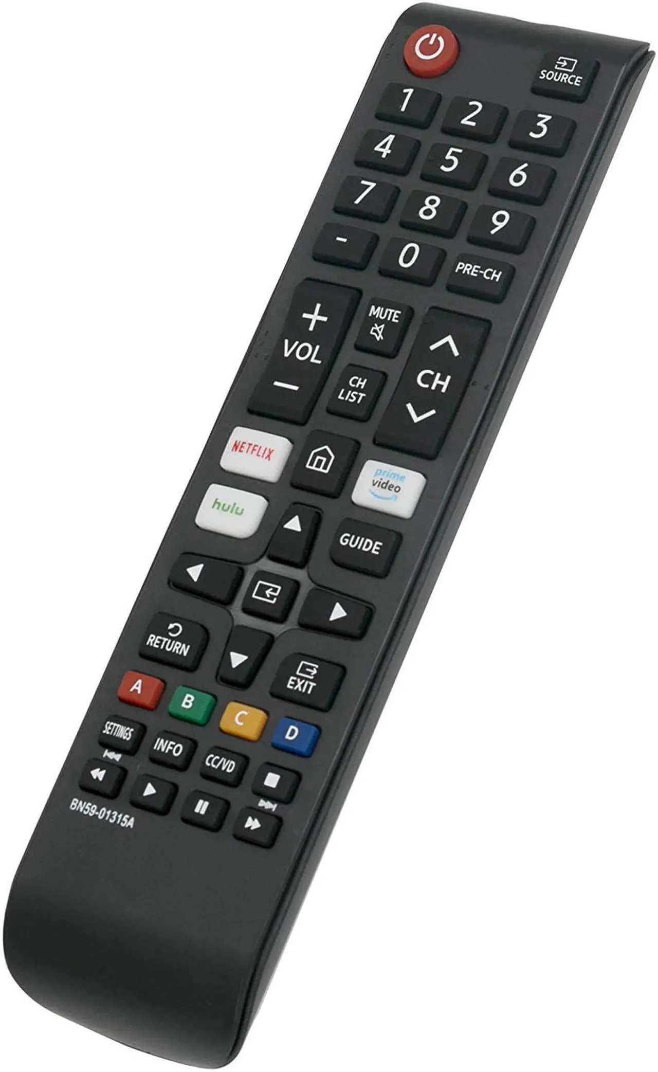 Alt view image 3 of 5 - NEW BN59-01315A Replacement TV Remote for Samsung LED 4K ULTRA HDTV Smart TV