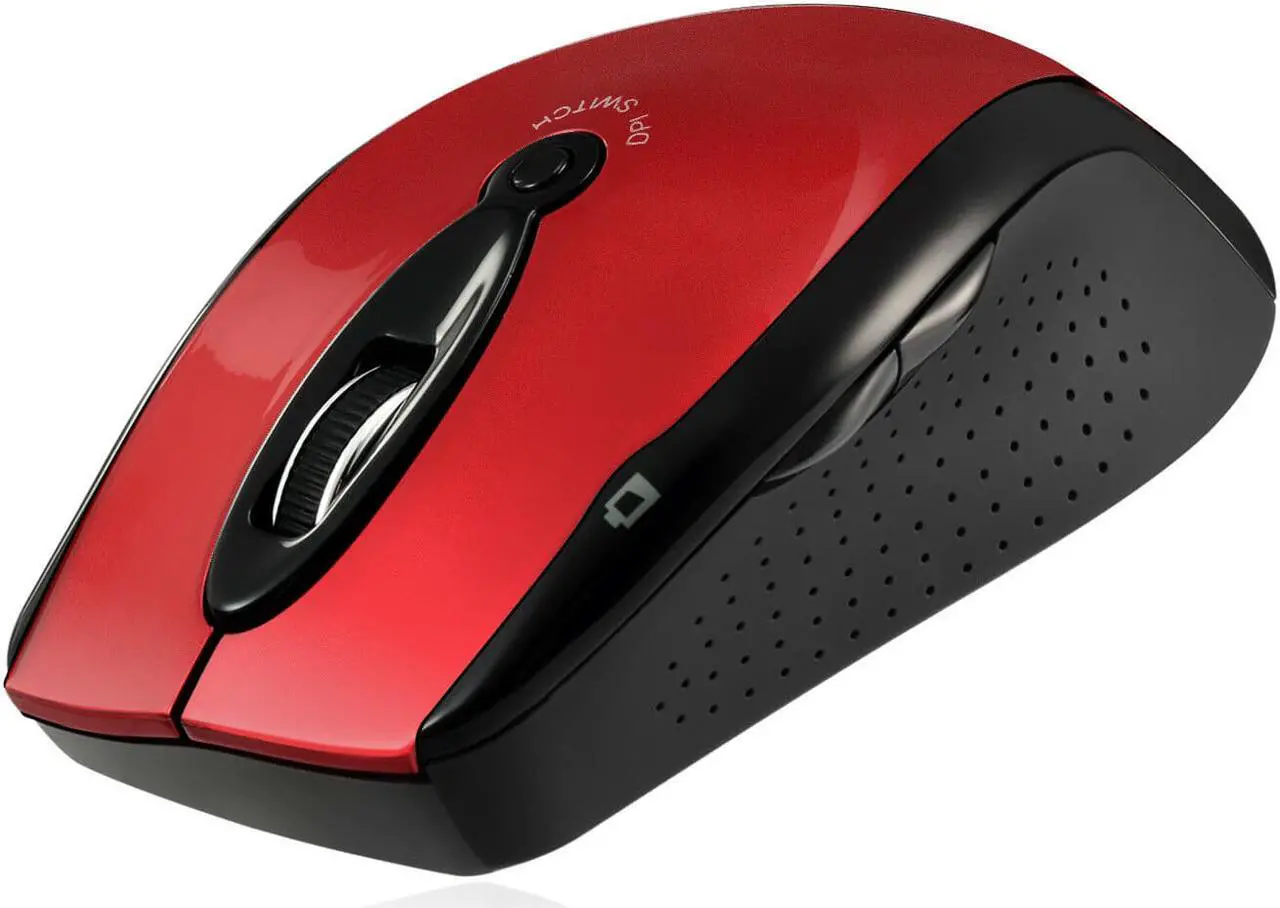 Alt view image 2 of 9 - Adesso iMouse M20R Wireless Optical Mouse - Red