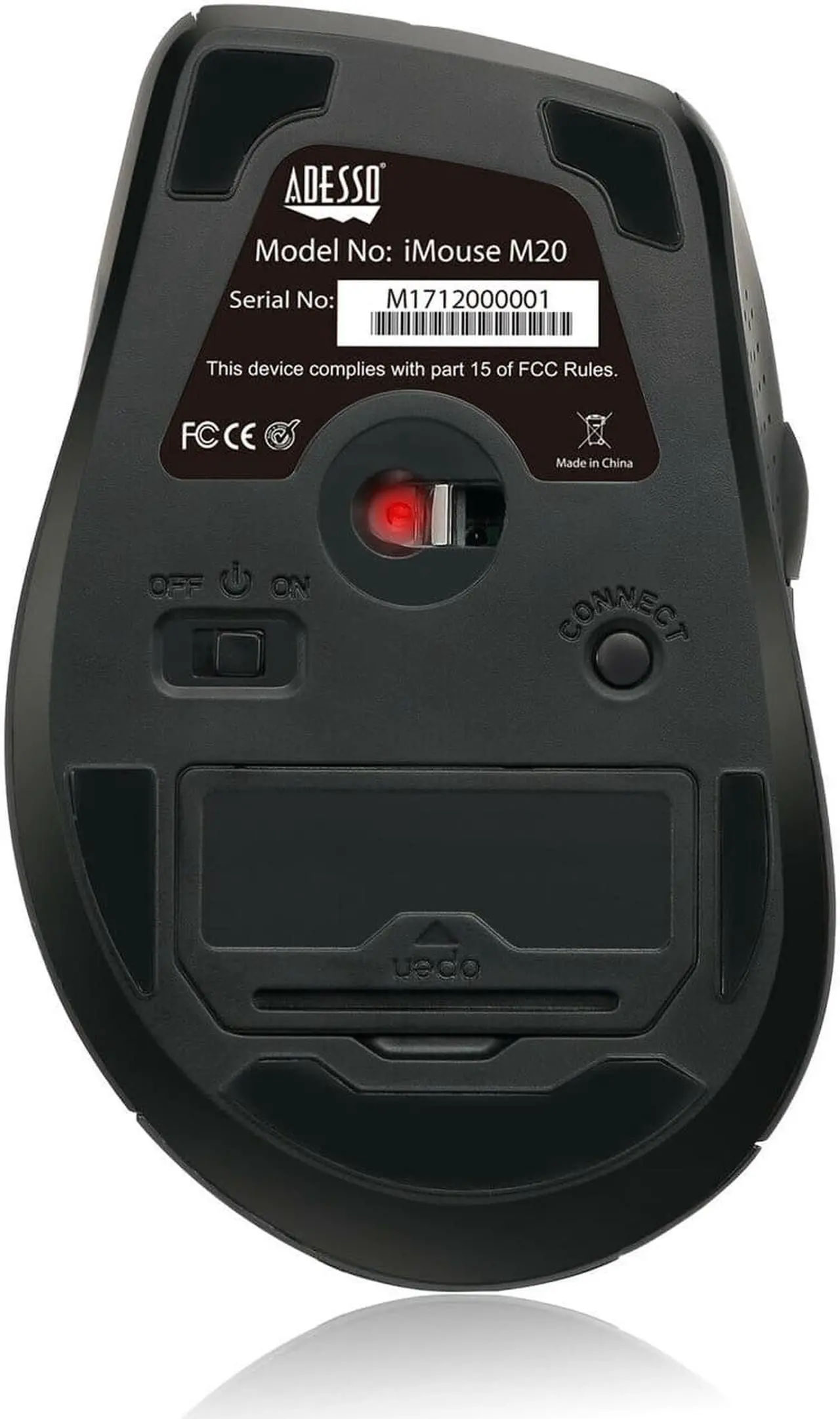 Alt view image 3 of 9 - Adesso iMouse M20R Wireless Optical Mouse - Red