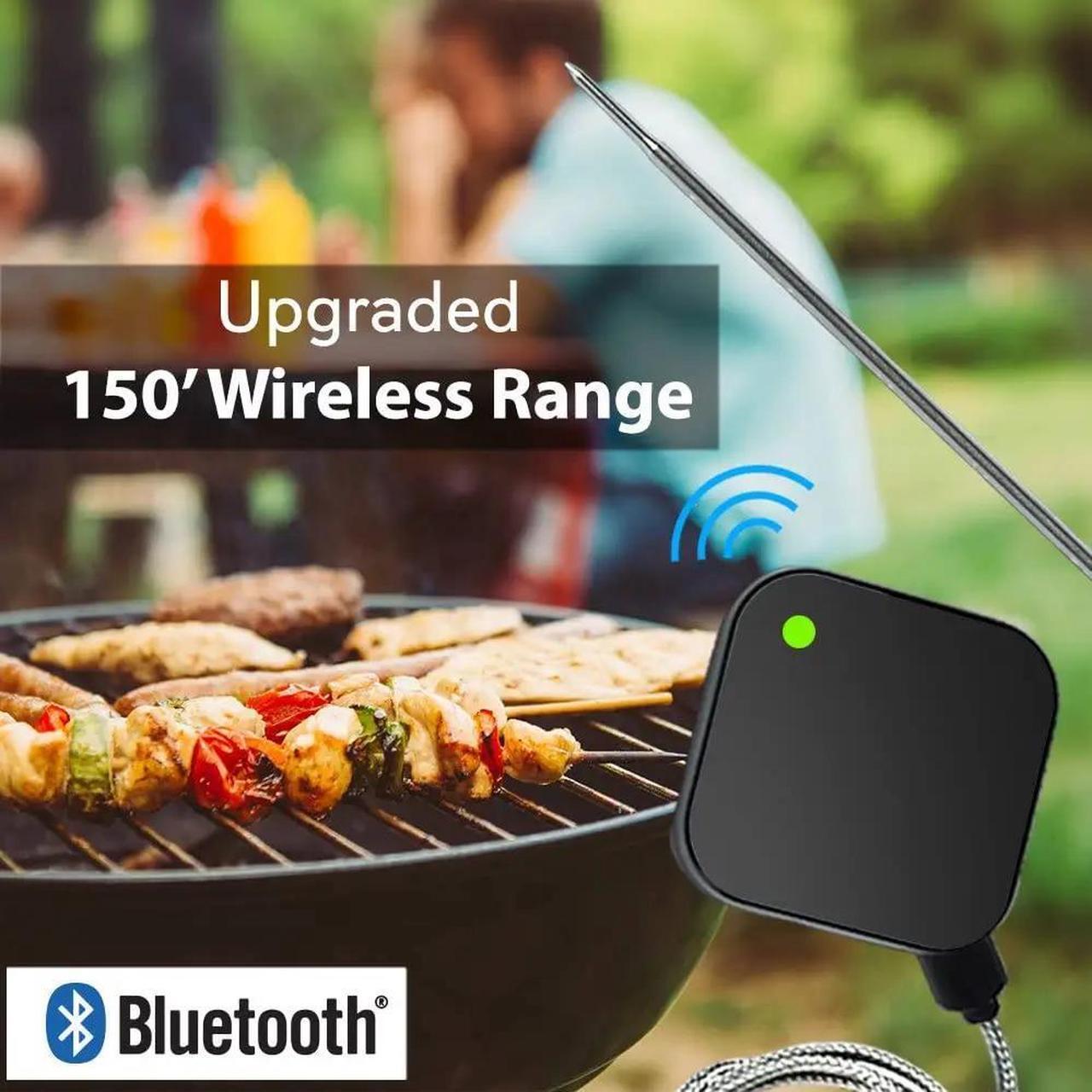 Alt view image 6 of 6 - AidMax NanoL Digital Wireless BBQ Meat Thermometer Grill Oven Thermomet With Stainless Steel Probe Cooking Kitchen Thermometer