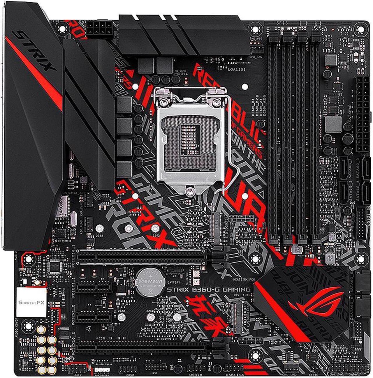 ASUS ROG STRIX B360-G GAMING LGA1151 (300 Series) DDR4 HDMI DVI M.2 Micro-ATX Motherboard