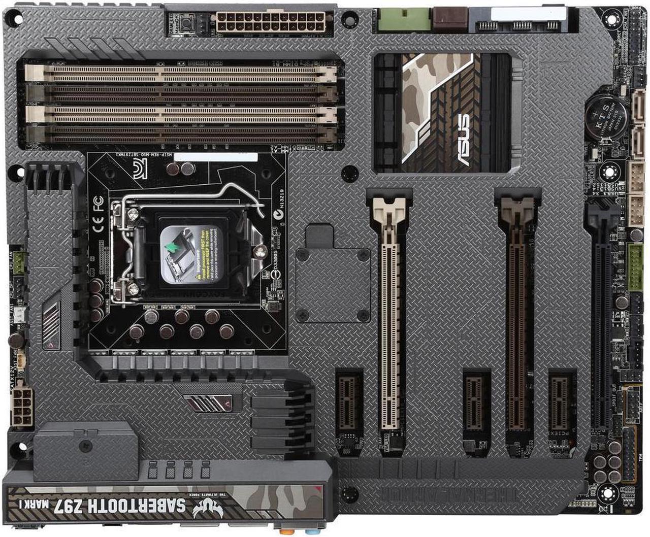 ASUS SABERTOOTH Z97 MARK1 LGA 1150 Intel Z97 HDMI SATA 6Gb/s USB 3.0 ATX Intel Motherboard