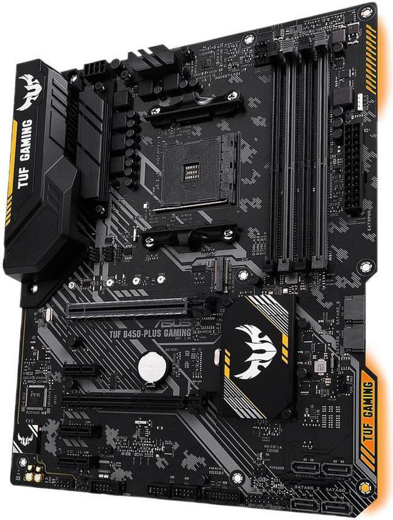 ASUS TUF B450-PLUS GAMING AM4 AMD B450 SATA 6Gb/s ATX AMD Motherboard