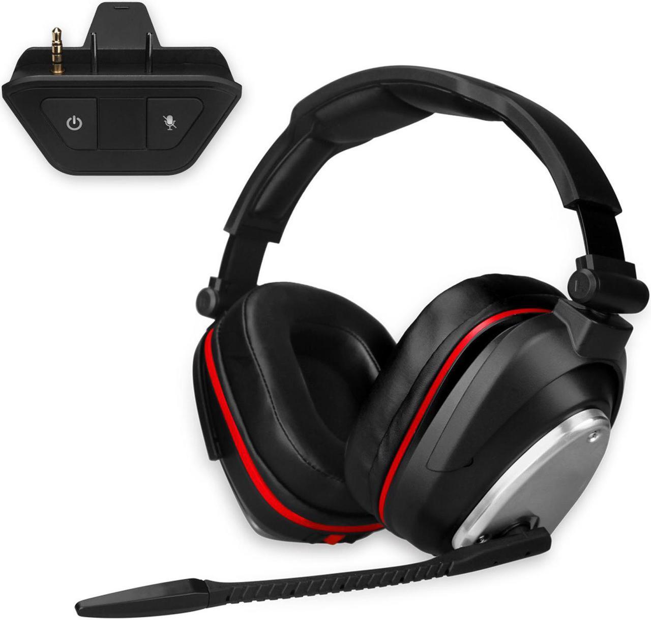 Wireless Gaming Headphone for Xbox One PS5 PS4 Nintendo Switch PC Laptop,Wireless Headset Earphone Over Ear 2.4GHz Converter USB Connection Gaming Earbuds with 7.1 Surround Sound & Detachable Micropho