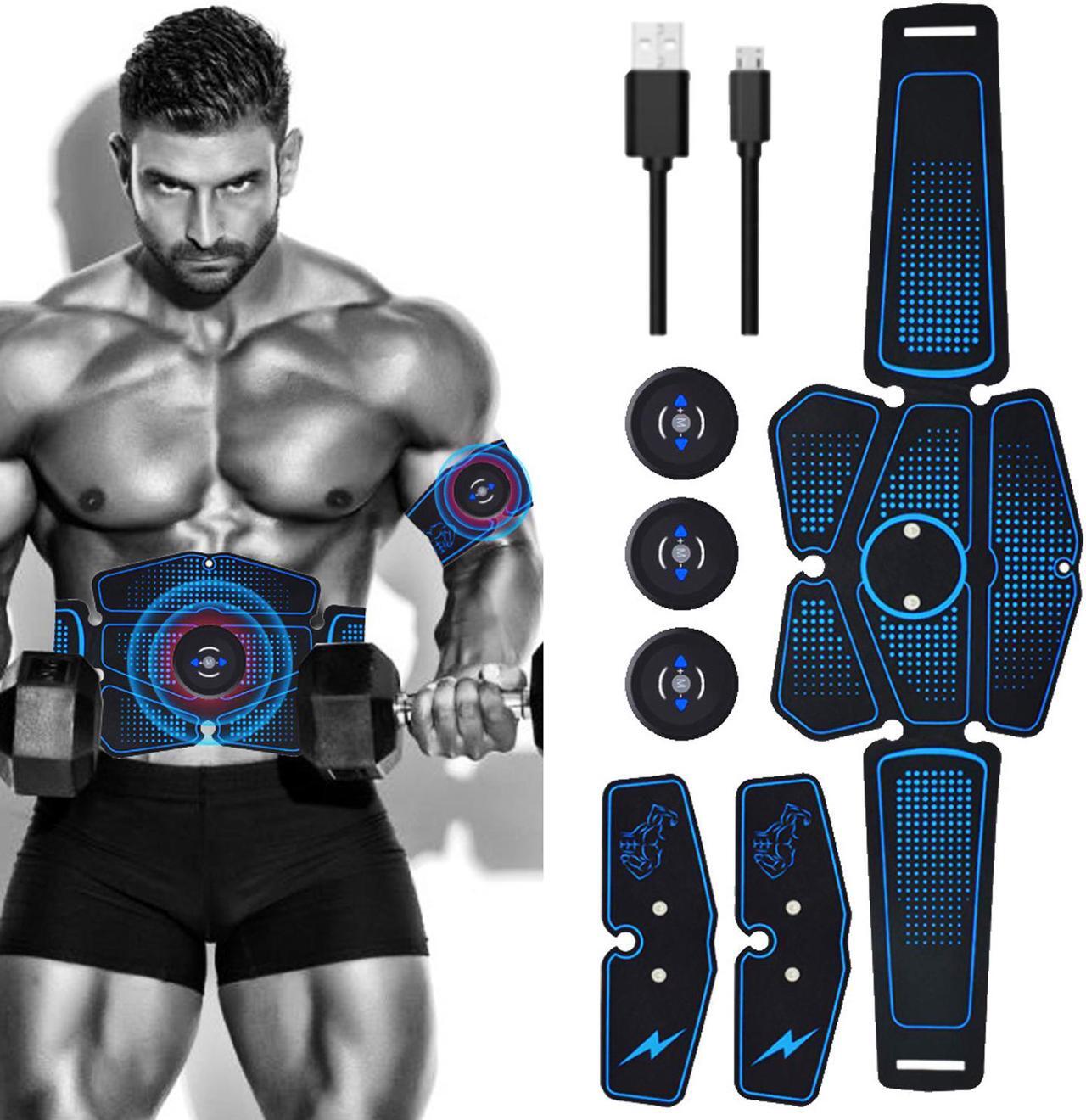 Main image of ABS Stimulator Muscle Abs Muscle Trainer Toner Flex Belt for Women Men,Upgrade Replace EMS Pad AB machine Abs Workout Equipment 6 Modes 10 Intensity Levels- Rechargeable Ab Trainer Belt Muscle Toner
