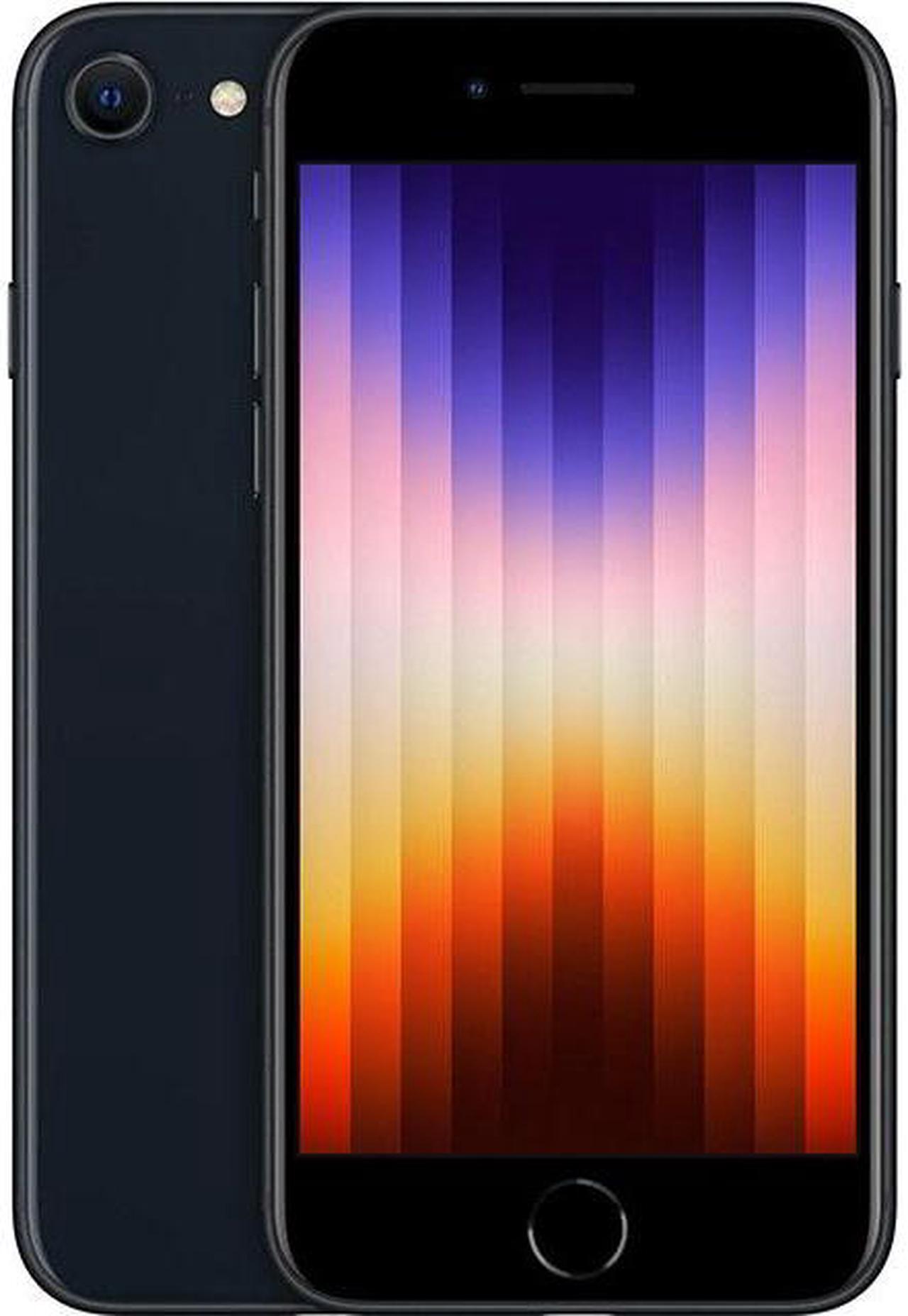 Main image of Apple iPhone SE (3rd Gen) A2595 (Fully Unlocked) 128GB Midnight (Grade B)
