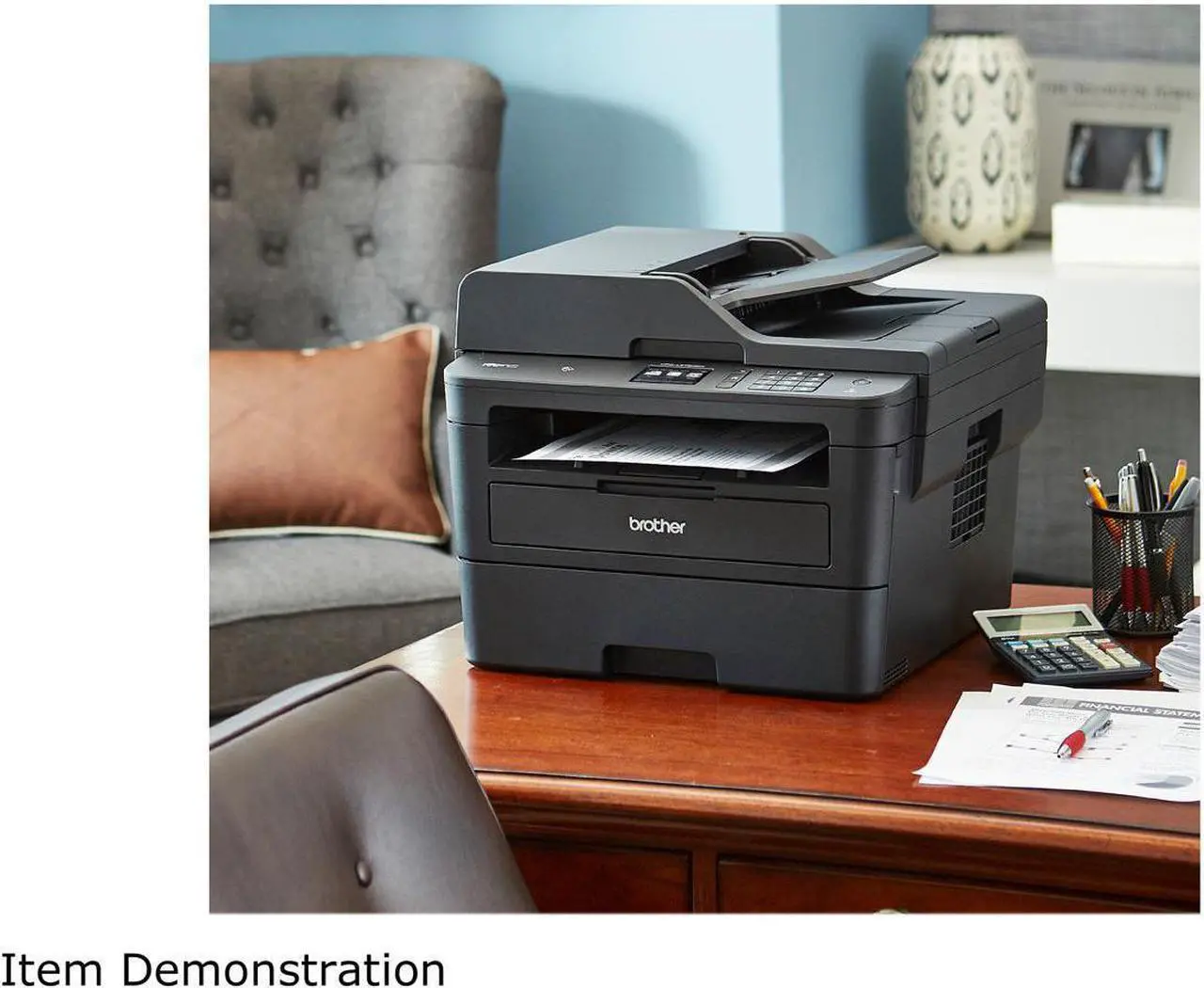 Alt view image 2 of 3 - Brother MFC-L2750DW Wireless Compact All-in-One Monochrome Laser Printer with Duplex Copy & Scan